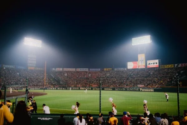 baseball stadium night game